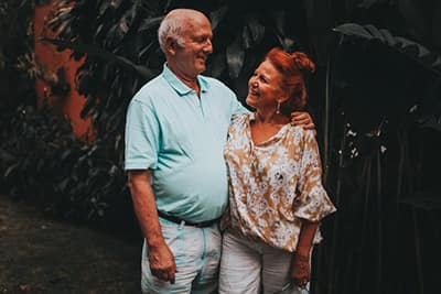 couple smiling at each other