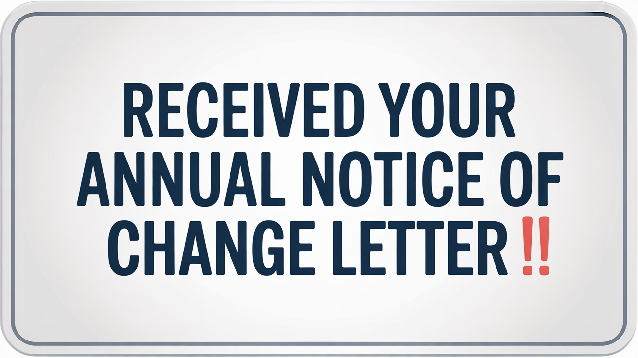 Medicare Annual Notice of Change letter — Craig Smith Insurance Group