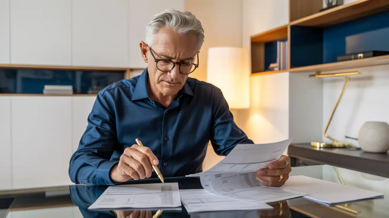 Senior man reviewing IRMAA income brackets and Medicare financial documents — Craig Smith Insurance Group
