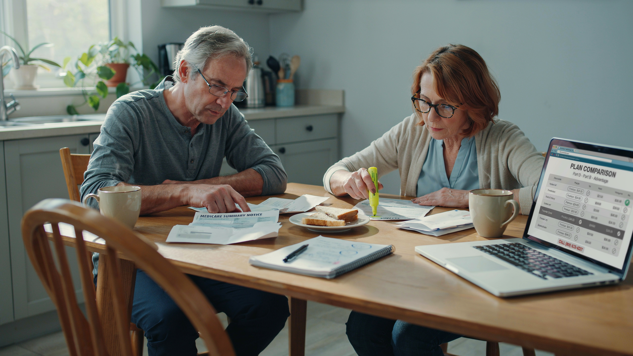 Senior couple reviewing 2026 Medicare costs and premiums — Craig Smith Insurance Group New York